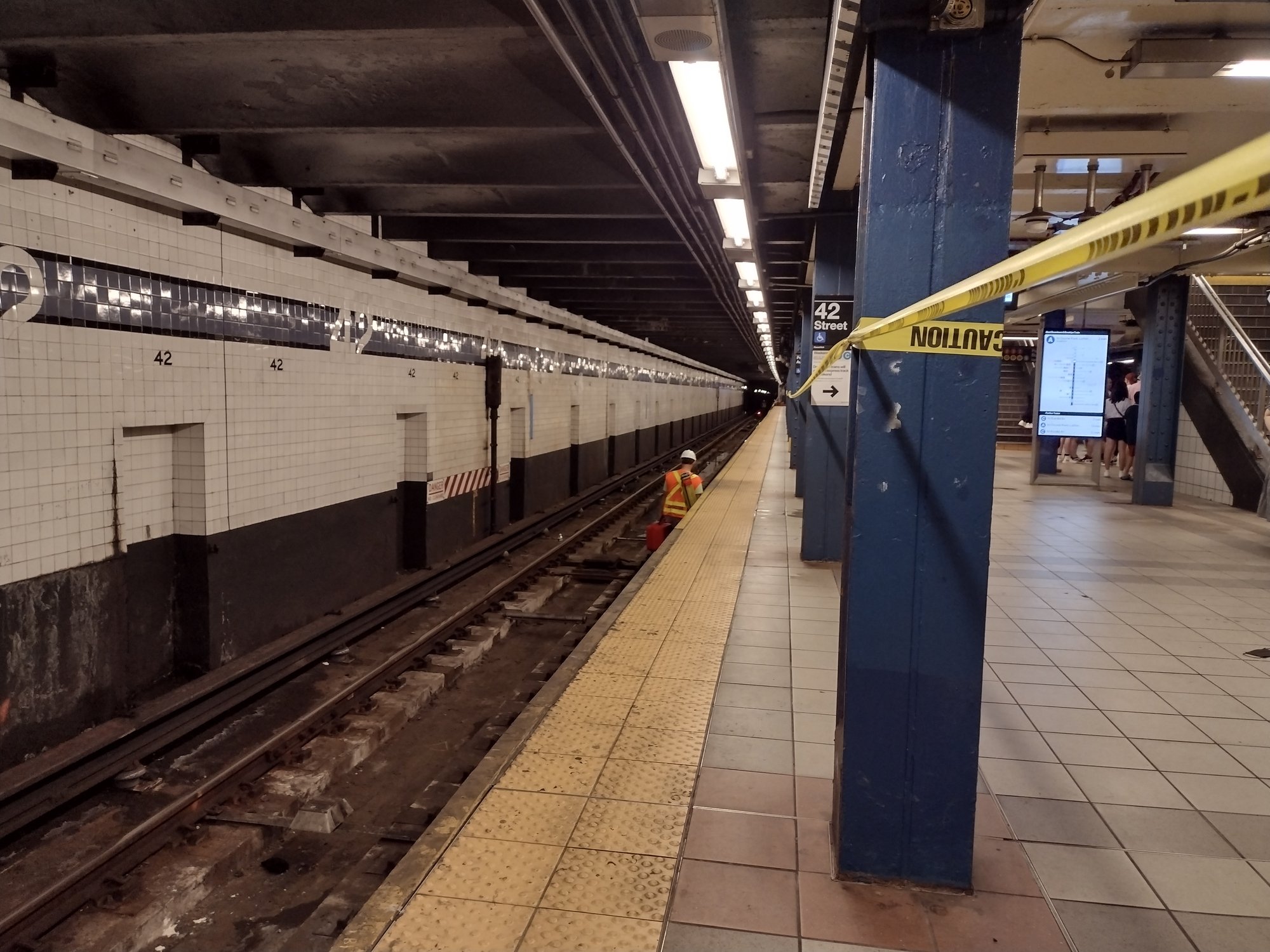 Inspection in a NYC subway station in Manhattan. File Photo