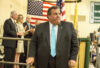 ew Jersey Republican governor Chris Christie addresses a large gathering at the Livingston High School Fieldhouse for the First Meeting Day celebratory commemoration of the first meeting of Livingston s town government in April, 1813. Christie, a former Livingston resident, was a catcher on the 1980 state champion baseball team and senior class president.