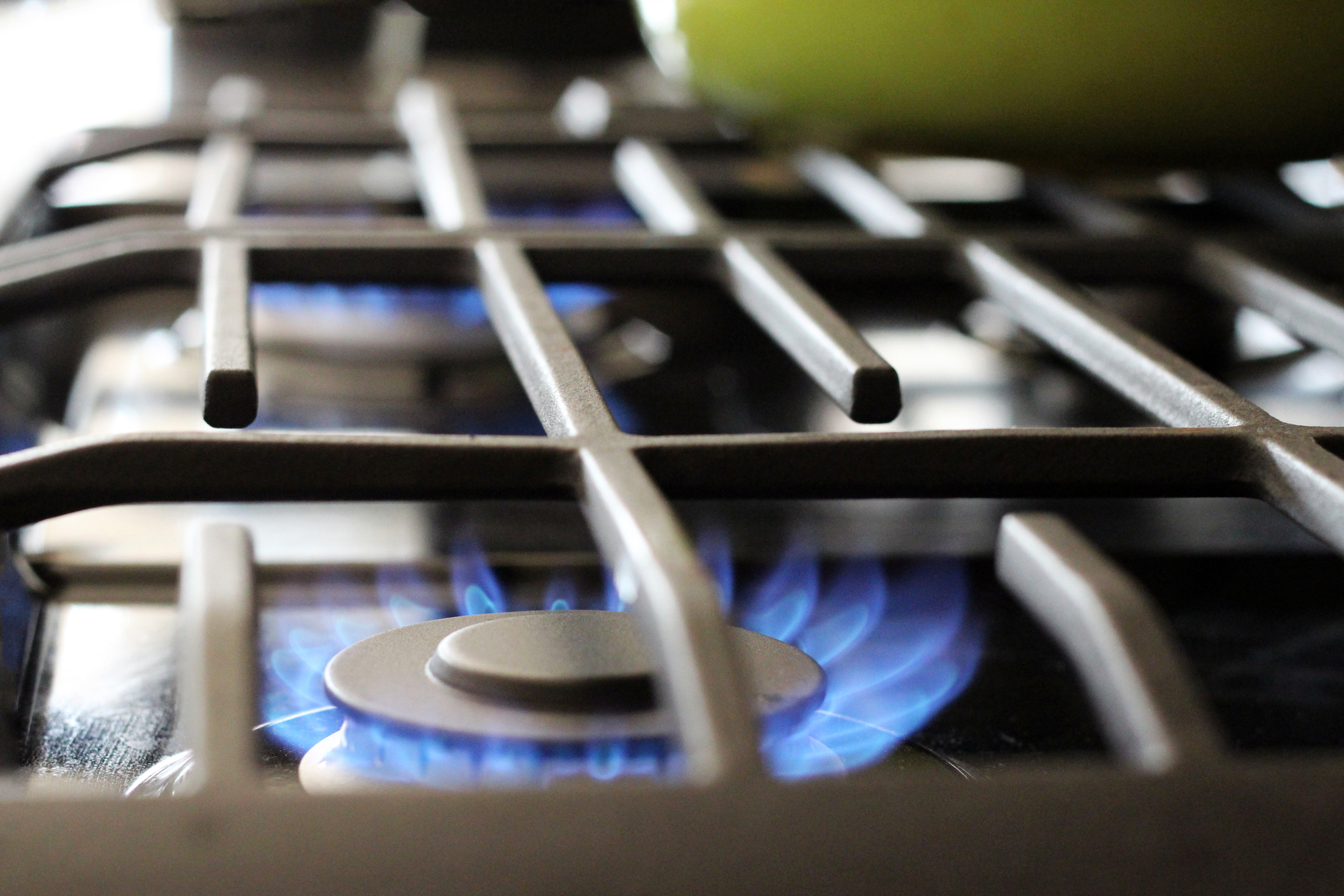 Gas stove.