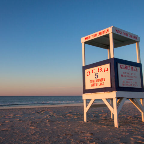 Ocean city beach patrol lifeguard stand, ocean city, nj - by dave pidgeon