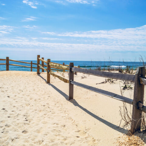 Access to jersey shore beach.
