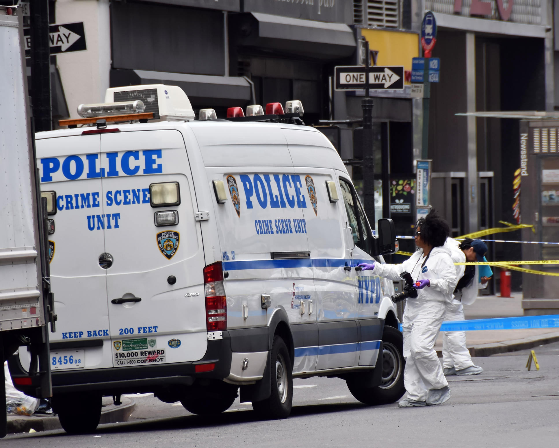 NYPD crime scene investigative unit.