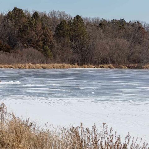 Ice fishing spot abandoned. File photo
