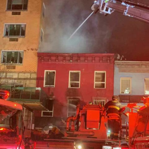 Hief of fire operations john esposito provides an update on this morning’s 4-alarm fire at 2277 third avenue in manhattan. Photo by fdny