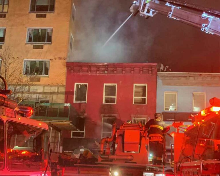hief of Fire Operations John Esposito provides an update on this morning’s 4-alarm fire at 2277 Third Avenue in Manhattan. Photo by FDNY