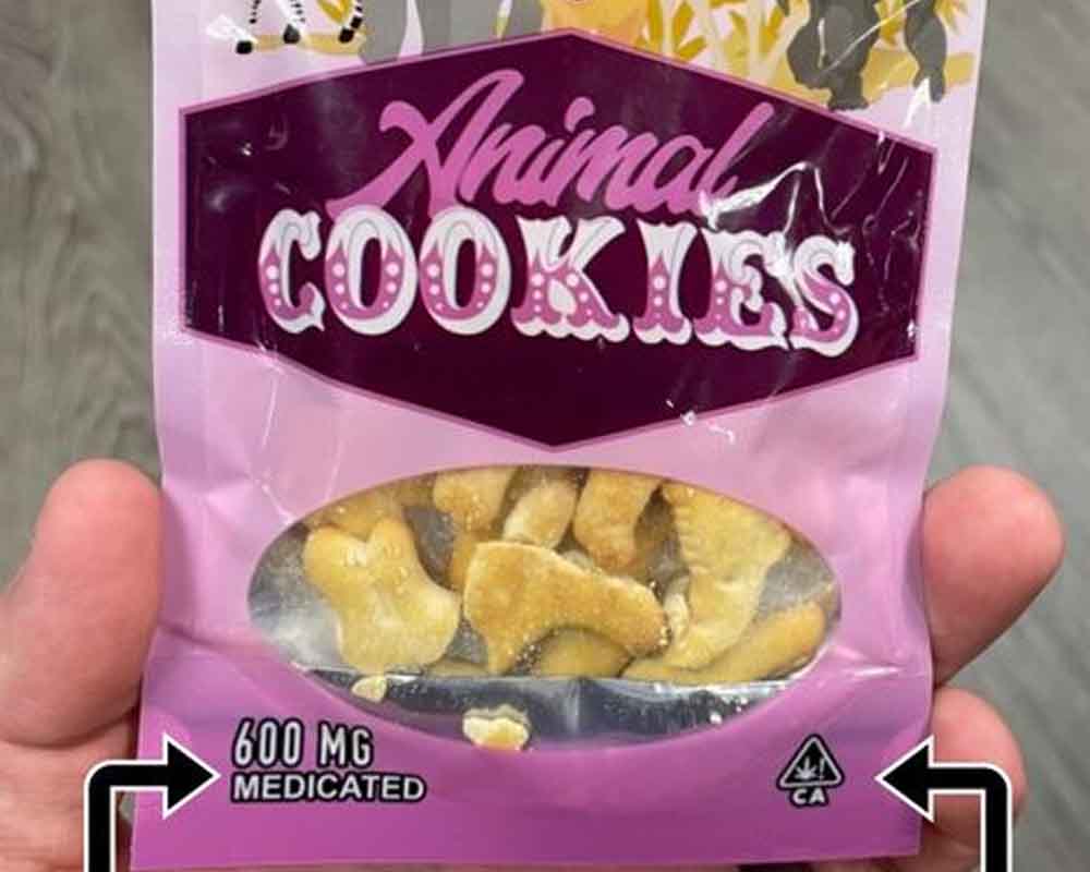 Police issue warning after edibles disguised as animal crackers found at school
