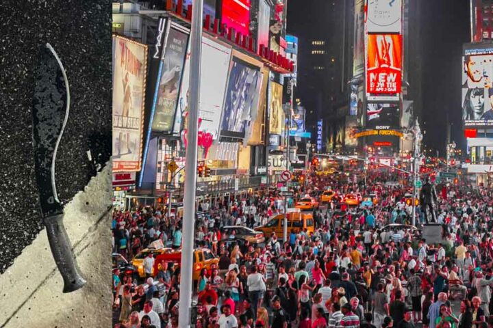 This is the weapon that was recovered at the scene of an attack near Times Square in NYC during the New Year's Eve celebration.