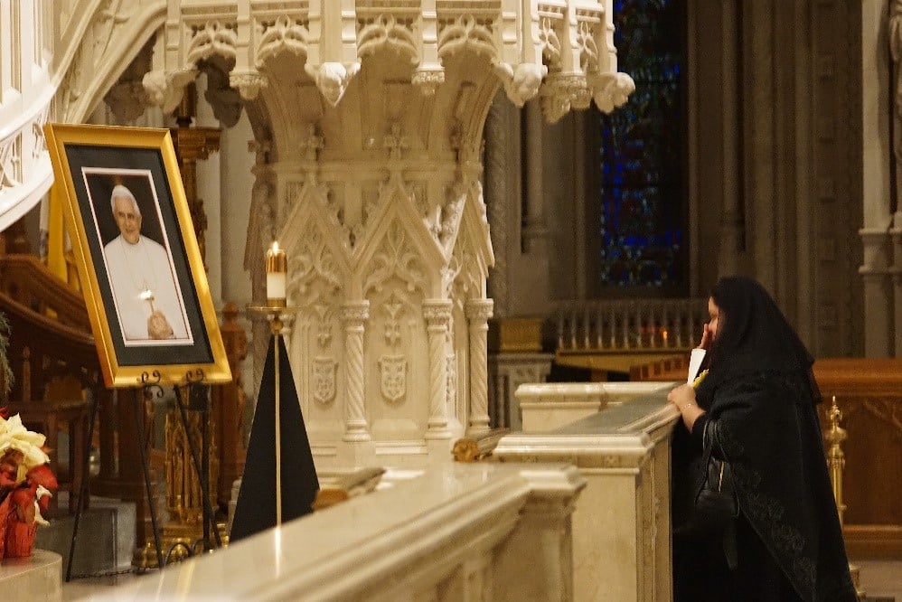Pope Benedict remembered at Newark’s Cathedral Basilica of the Sacred Heart