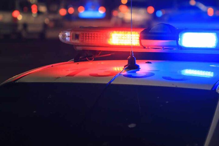 Police light, traffic safety officer - Stock Photo by Daniel Tadevosyan