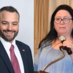 Toms River Councilman Dan Rodrick (L) and Toms River Regular Republican Club Chairwoman Geri Ambrosio.