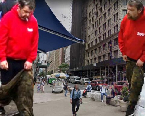 It was reported to police that on Saturday, December 31, 2022, at approximately 1515 hours, at the northwest corner of the Avenue of the Americas and West 33 Street, a 56-year-old female victim was approached from behind by an unknown individual.