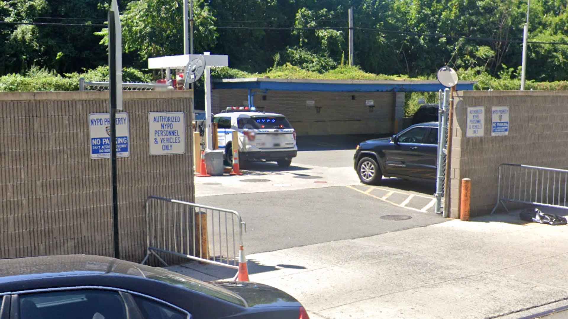 NYPD searching for elderly suspect who slashed tires outside the 112th Precinct HQ