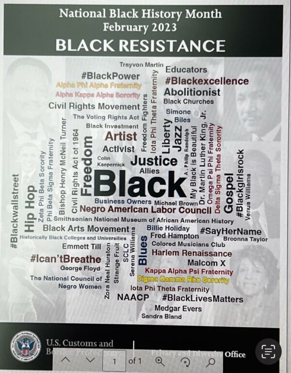 ‘Bullsh*t’: Border Agency Circulates Anti-Law Enforcement, ‘BLACK RESISTANCE’ Flyer, Document Shows