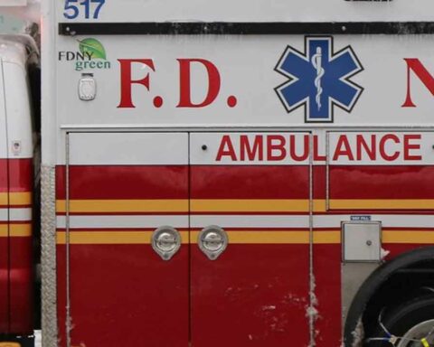 FDNY Ambulance on scene to provide medical assistance to victims.