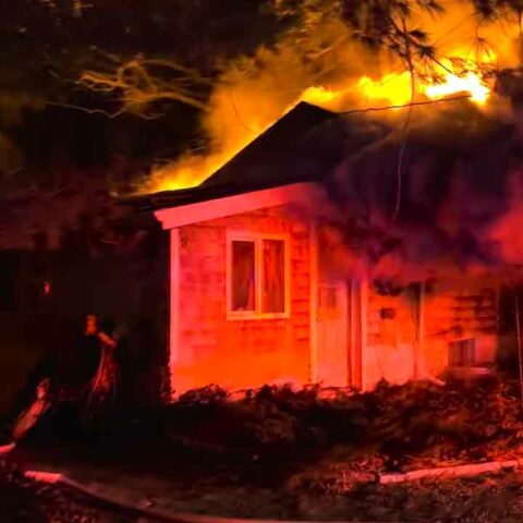 Howell and jackson firefighters battle blaze at howell home - photo licensed by shore news network.