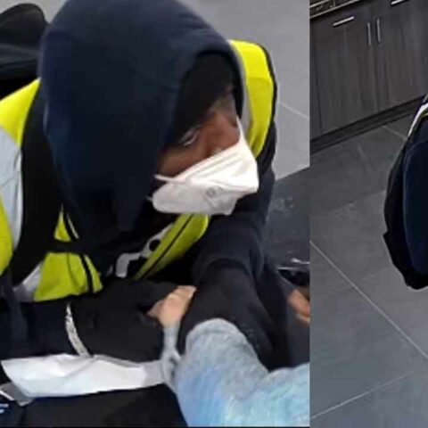 Suspect ripped brooklyn hotel clerk's ring from her finger during armed robbery - photo licensed by shore news network.