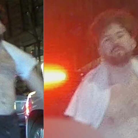 Man assaulted with booze bottle by drunken suspect in lower manhattan - photo licensed by shore news network.