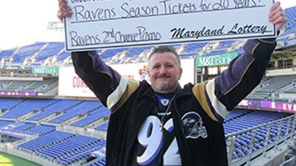 Ravens fan wins season tickets for 20 years in Maryland lottery second-chance deal