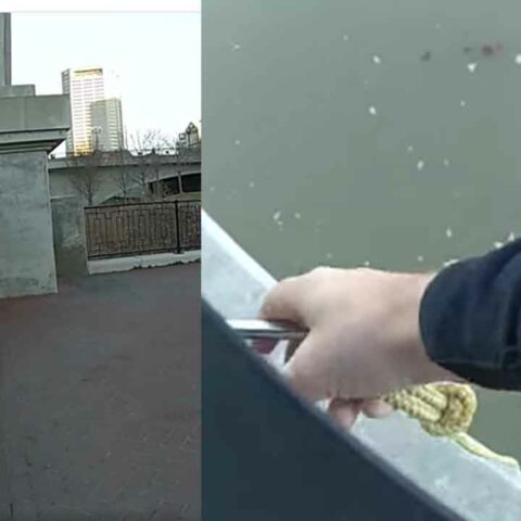 Columbus cops save woman who jumped into freezing river - photo licensed by shore news network.