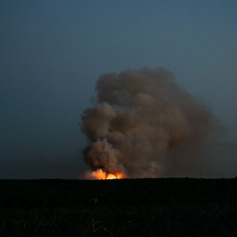 150 acre forest fire threatened nearby homes in ocean county - photo licensed by shore news network.