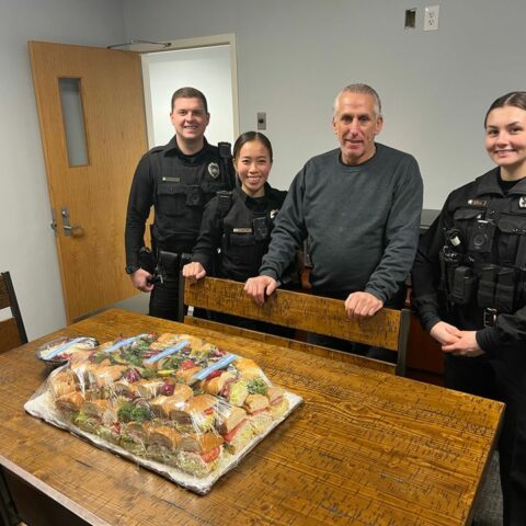 Local businessman treats evesham police department to lunch - photo licensed by shore news network.