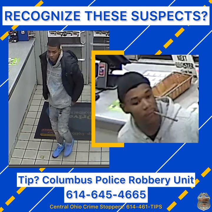 Columbus police searching for two armed robbery suspects Columbus police searching for two armed robbery suspects