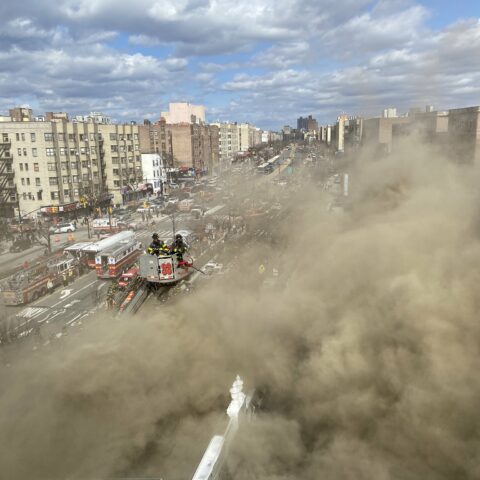 E-bike battery fire destroys bronx building, seven injured - photo licensed by shore news network.
