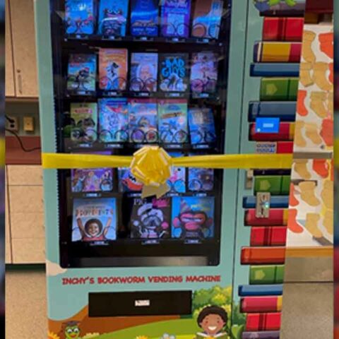 New jersey school unveils book vending machine - photo licensed by shore news network.