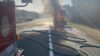 Car carrier fire slows traffic on new jersey turnpike