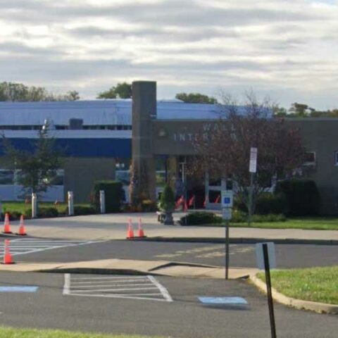 Firefighters investigating alarm at wall intermediate school - photo licensed by shore news network.