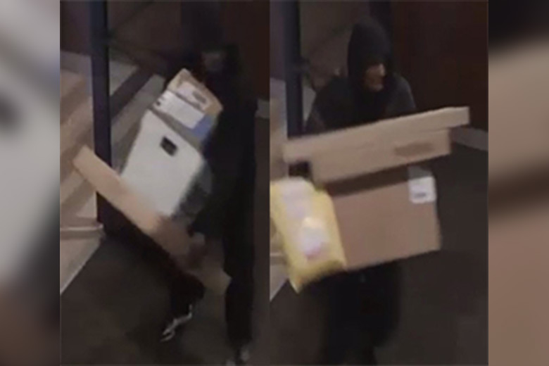Police seeking mail room package thief in Center City