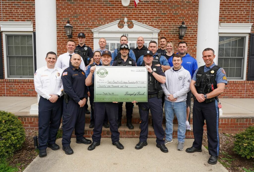 Bergen County police officers raise money for cancer through "Borough of Beards"