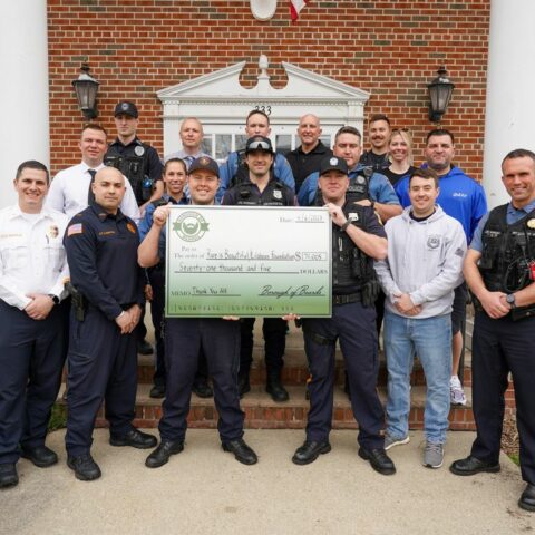 Bergen county police officers raise money for cancer through "borough of beards" - photo licensed by shore news network.