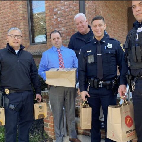 Local mcdonald's franchise donates breakfast to aberdeen police officers - photo licensed by shore news network.