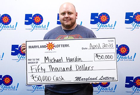 Hagerstown Man Wins $50,000 Cash Prize Playing Scratch-Off Game