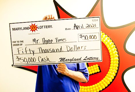 Pennsylvania man celebrates third Maryland Lottery win