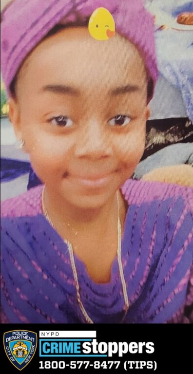 New York City Police Department Seeks Public's Help in Locating Missing 11-Year-Old Girl