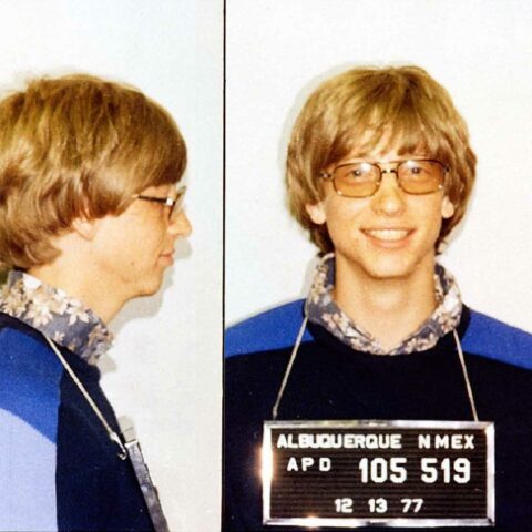 Mugshots of the rich and famous: bill gates - photo licensed by shore news network.
