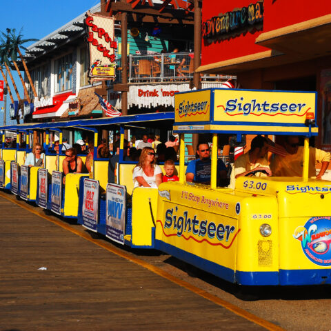 Watch the tram car, please; wildwood trams turn 75 - photo licensed by shore news network.