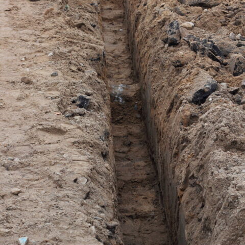 Construction worker injured after 20 foot fall into trench - photo licensed by shore news network.