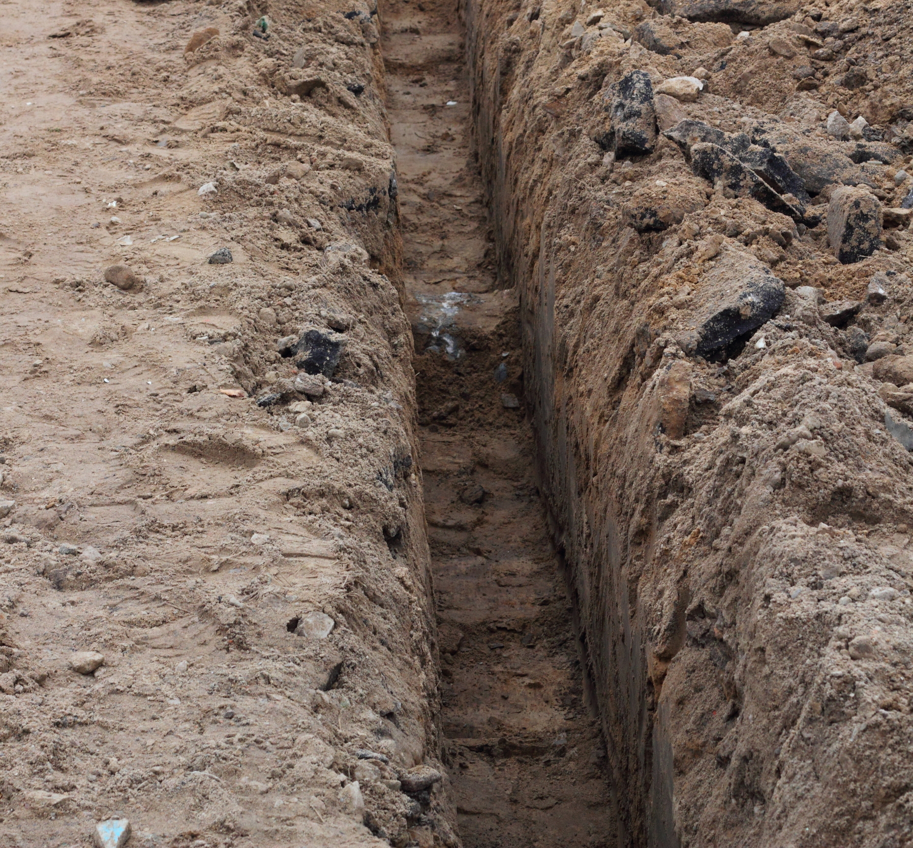 Construction worker injured after 20 foot fall into trench