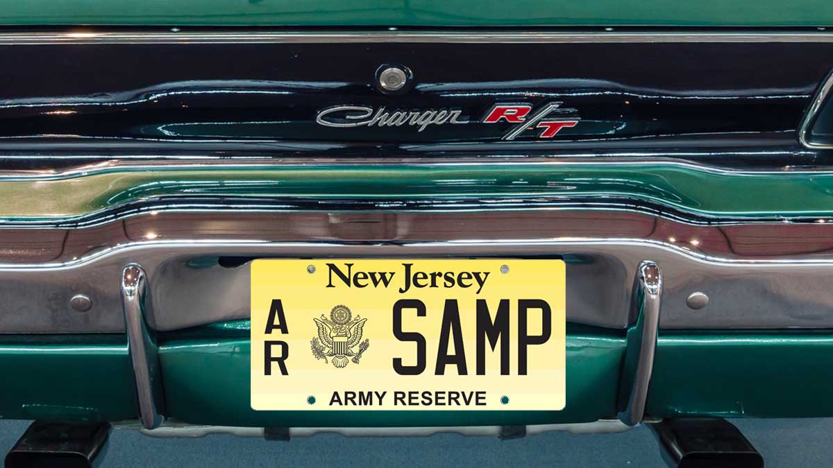 Check out these new license plates available to New Jersey reservists, veterans