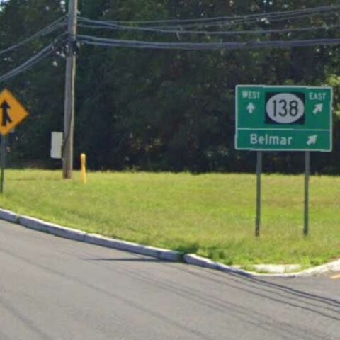 Route 138 in wall township reopened after early morning car fire, motor vehicle crash - photo licensed by shore news network.