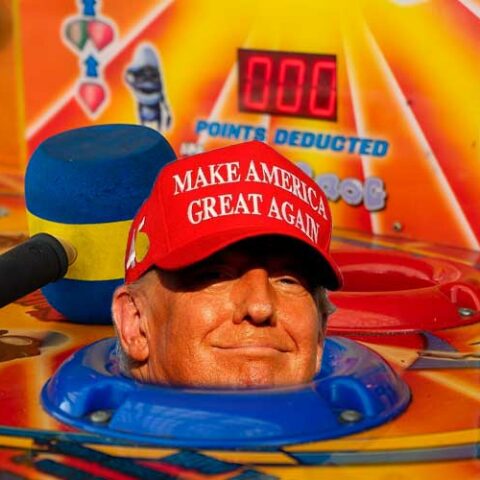 Chris christie says he will whack trump like a game of "whack-a-mole" - photo licensed by shore news network.