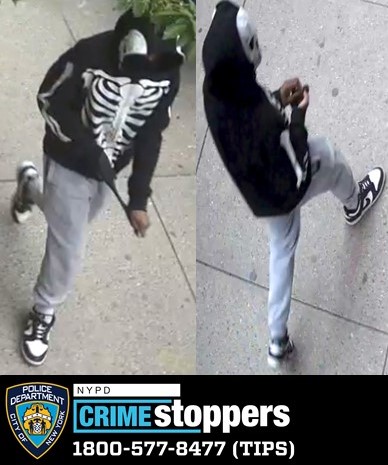 Teen stabbed multiple times by attacker wearing skull hoodie, skeleton shirt in NYC park
