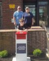 Toms river eagle scout builds u. S. Flag drop box at town hall