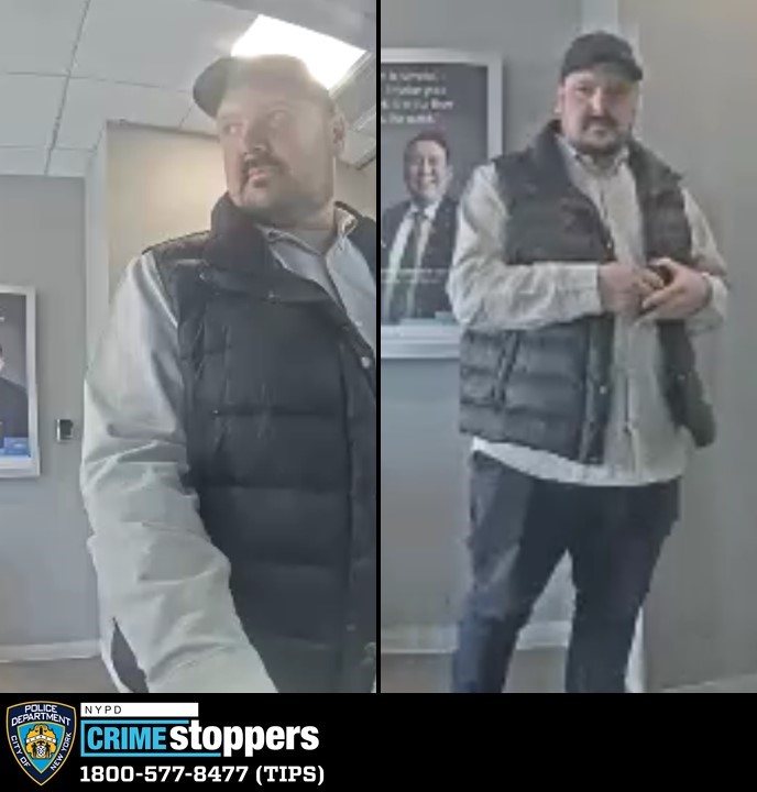 Suspect wanted in Sheepshead Bay bank customer ATM robbery Suspect wanted in Sheepshead Bay bank customer ATM robbery