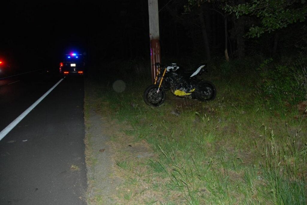 Man injured, deer killed in Manchester motorcycle crash