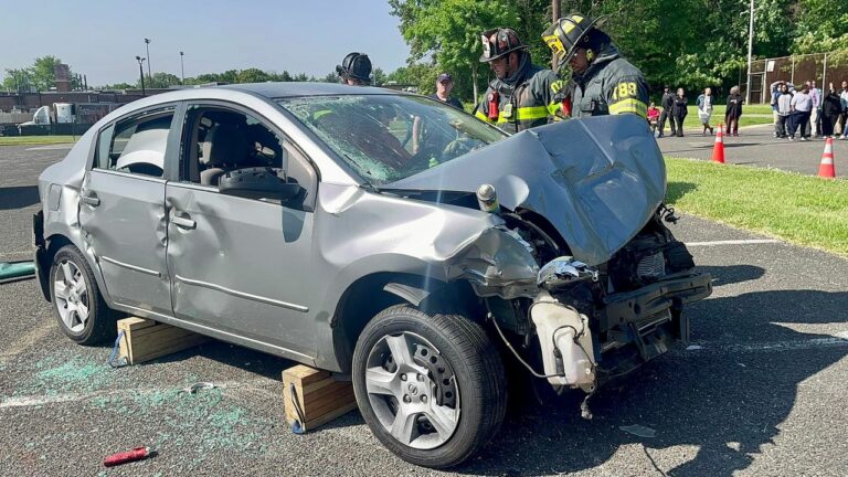 Willingboro high school students see first hand results of driving while distracted - photo licensed by shore news network.