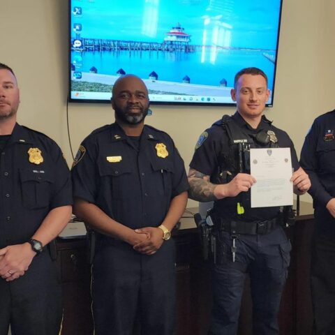 Cambridge cop named officer of the month - photo licensed by shore news network.